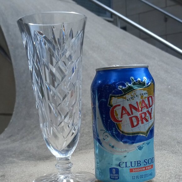 Waterford Crystal Kilbarry Flared Fluted Footed Bud Vase 7" - Picture 7 of 12